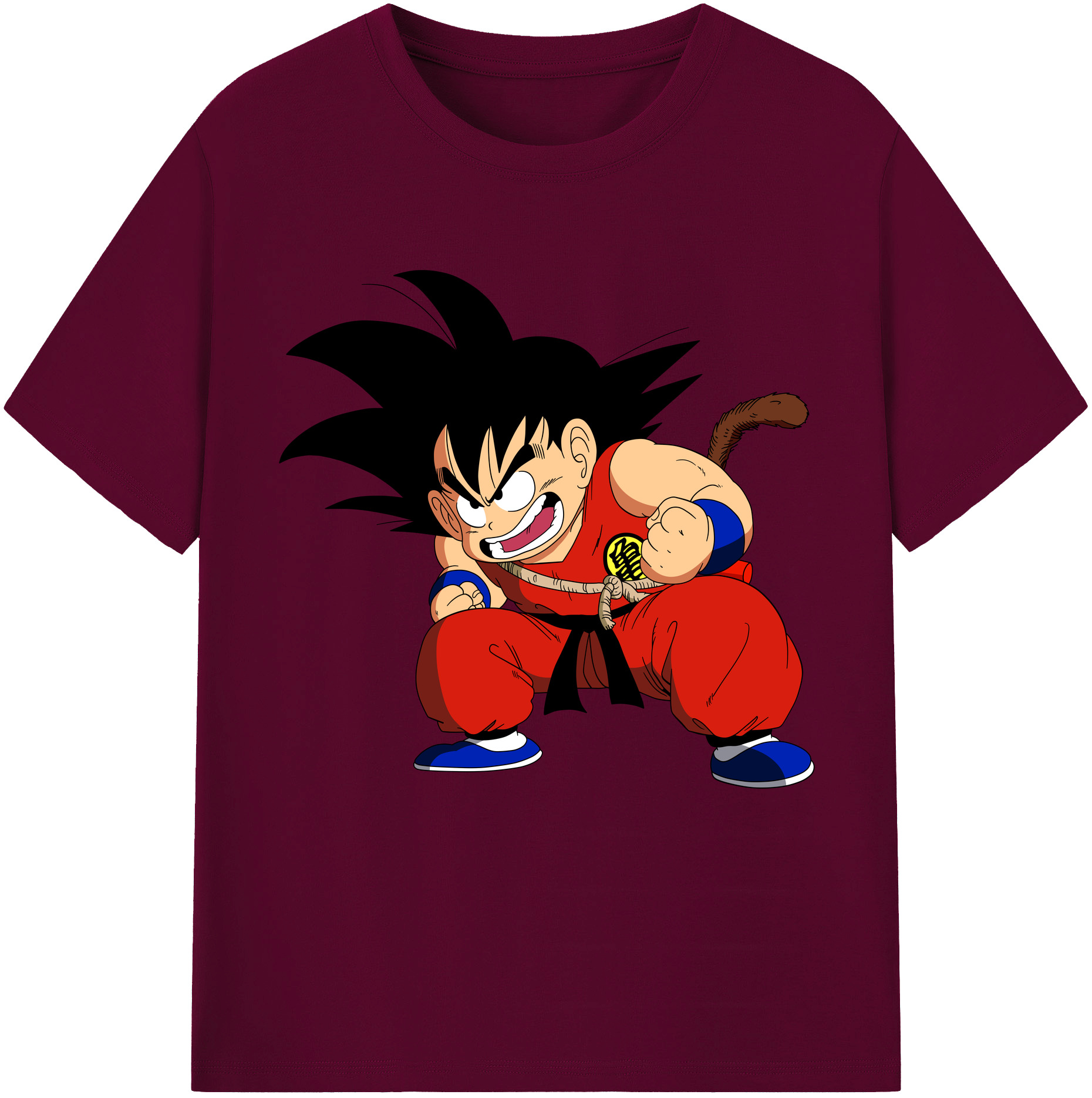（画像用） ドラゴンボール 孫悟空（そん ごくう）Son Goku カカロット DRAGON BALL Kakarotto レディースカジュアルプリントTシャツ（綿100％）